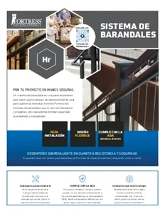 Handrail Systems Sales Sheet (Spanish)