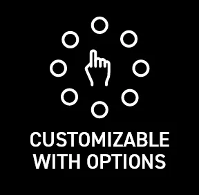 Customizable with options