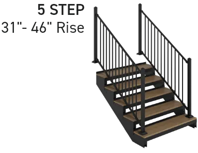 5 step staircase