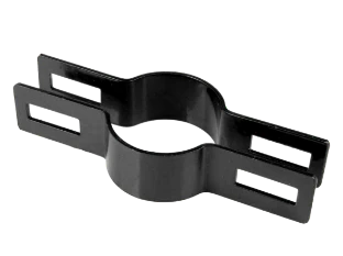 Black round post clamp