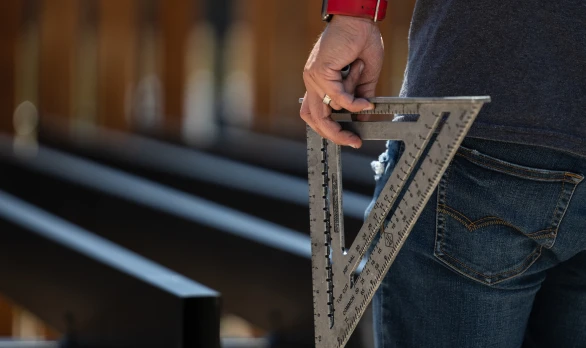 Steel deck frame installation