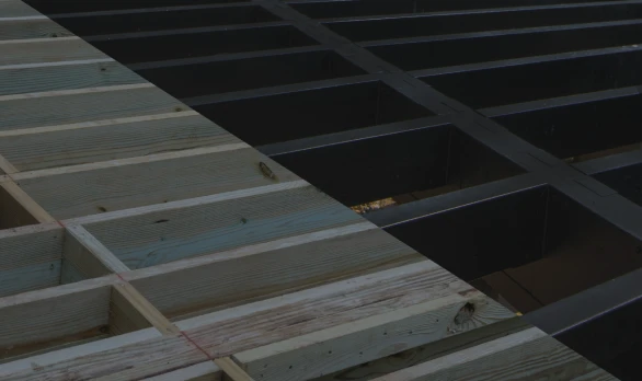 Steel and wood deck framing materials compared side by side