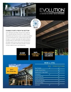 Evolution Steel Framing Sales Sheet
