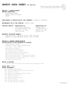 Aerosol Touch Up Paint Safety Data Sheet