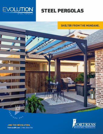 Evolution Steel Pergolas Sales Sheet