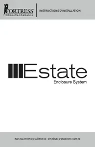 Estate Enclosure Installation Instructions (French)