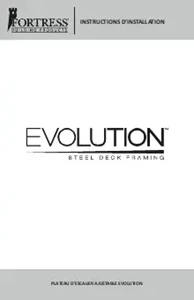 Evolution Stair Framing Adjustable Stair Tray Installation Guide (French)