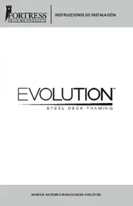 Evolution Stair Framing Adjustable Stair Tray Installation Guide (Spanish)