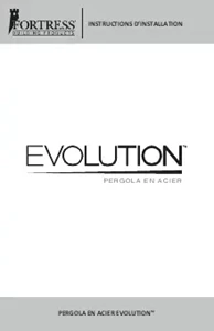 Evolution Steel Pergola Installation Instructions (French)