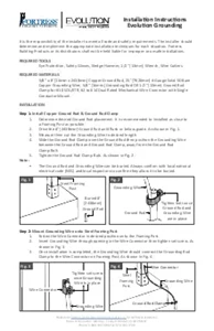 Evolution Steel Framing Grounding Installation Instructions