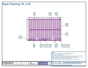 Calcul de structure Evolution 16 x 24