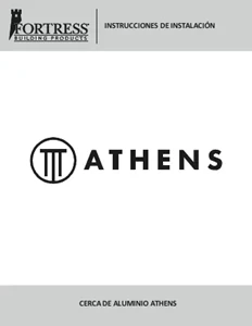 Athens™ Residential Fencing Installation Instructions (Spanish)