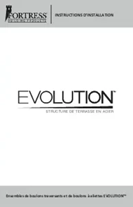 Evolution Framing Through Bolt & Toggle Bolt Installation Guide (French)