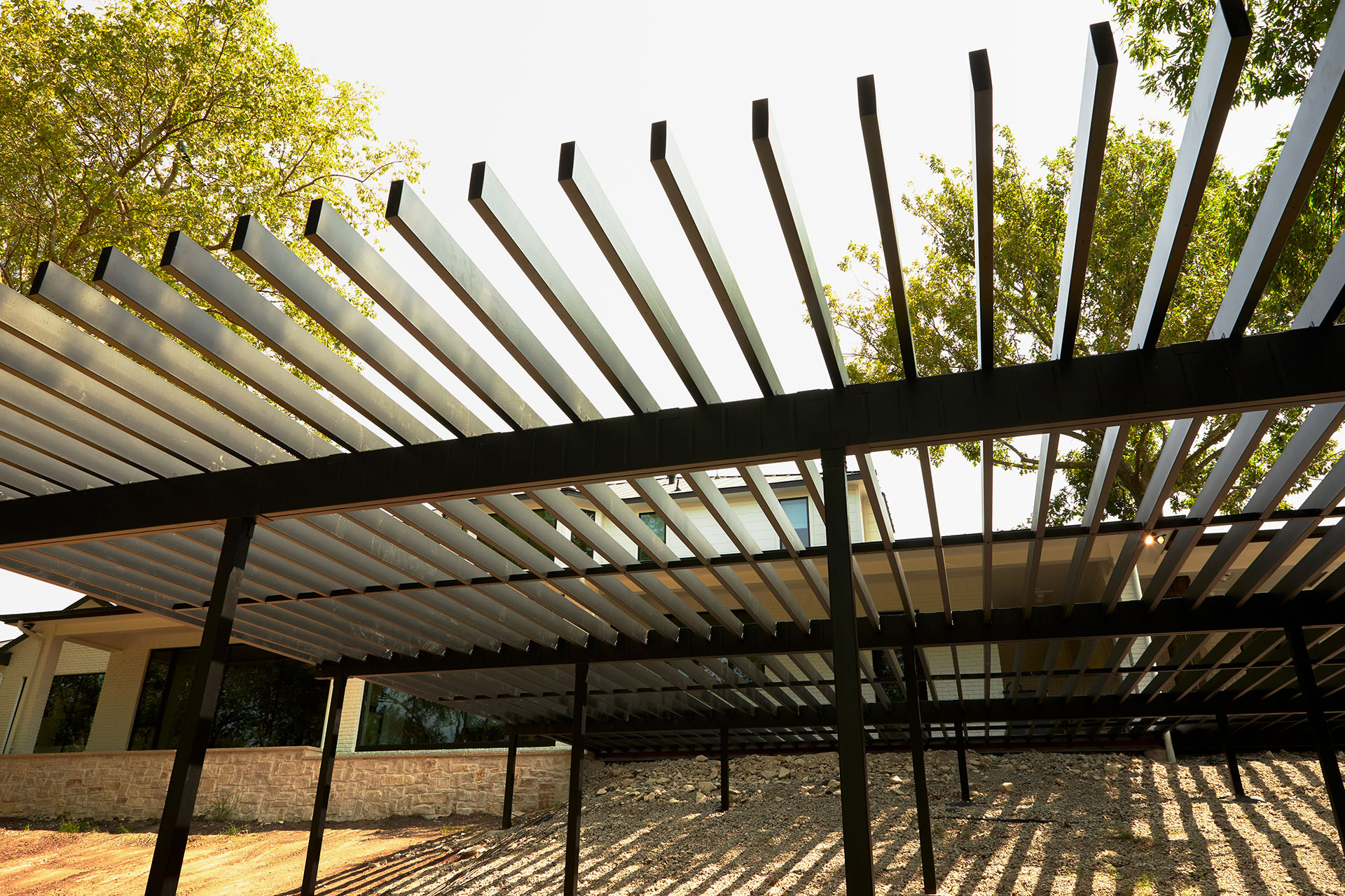 Steel deck framing system designed for long-term weather resistance.