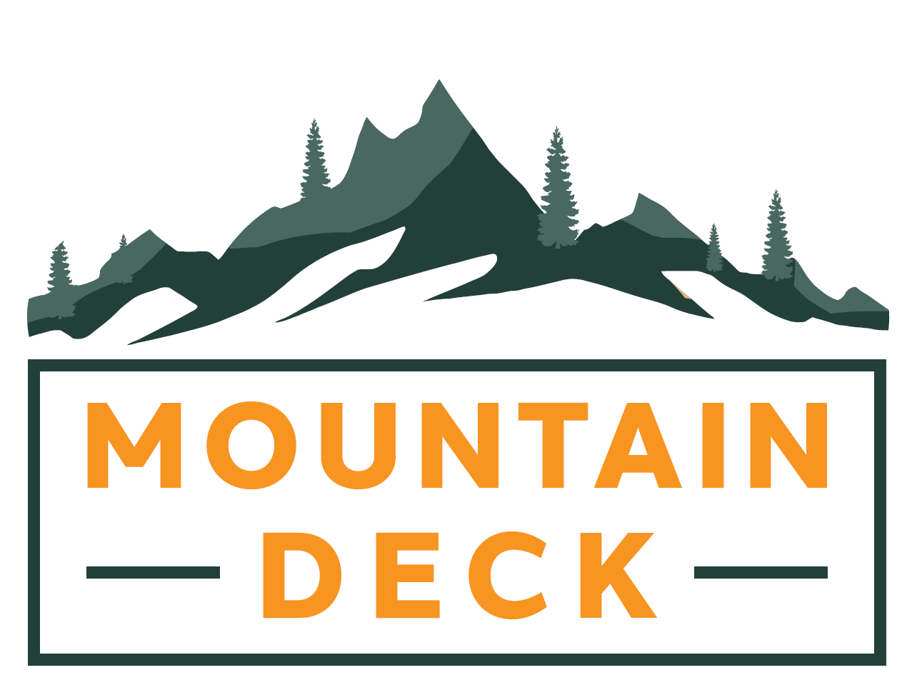 Mountain Deck logo featuring a stylized mountain with pine trees.